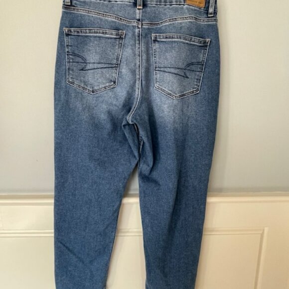 American Eagle Curvy Mom Stretch Jeans High Rise Classic Jeans 12 Short - Picture 4 of 6